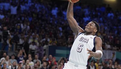 Anthony Edwards Throws Down Windmill Dunk In USA-Puerto Rico Game