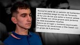 “Yo sé que no maté a Fernando”: la carta que escribió desde la cárcel Matías Benicelli, condenado por el crimen de Báez Sosa