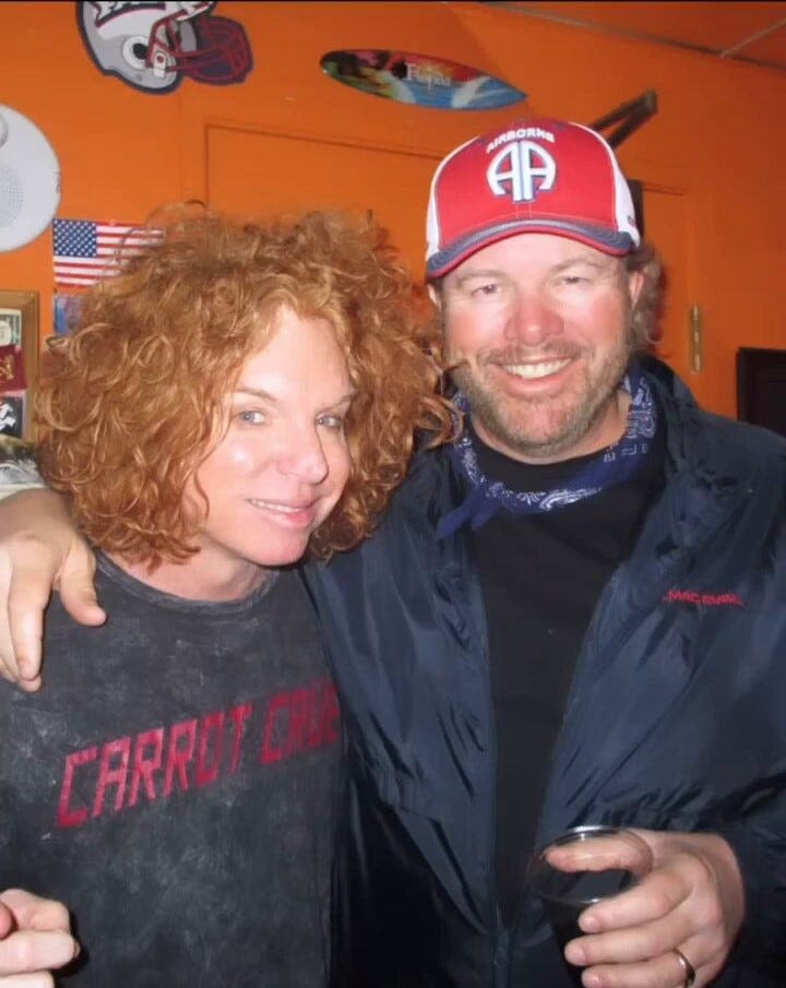 Comedian Carrot Top reflects on his 30-year friendship with Toby Keith