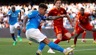 La Roma de Dybala y el Napoli se fueron al entretiempo sin goles