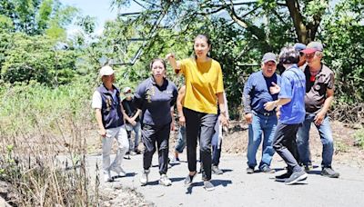 許淑華會勘國姓草屯多處道路及護岸