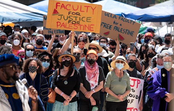 UCLA faculty walk out as pro-Palestine demonstrations, counterprotests grow across SoCal campuses