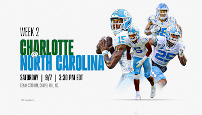 Live Updates: UNC's home football opener vs. Charlotte