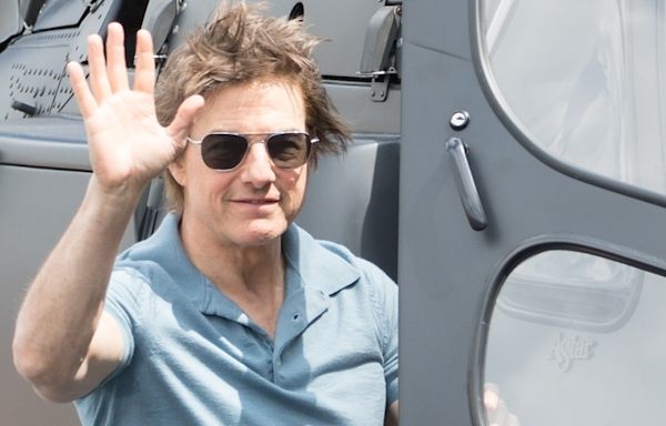 Tom Cruise Hops Into His Helicopter & Head Off on a New Adventure