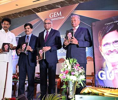 GEM Hospital chief C. Palanivelu’s autobiography ‘GUTS’ released in Coimbatore