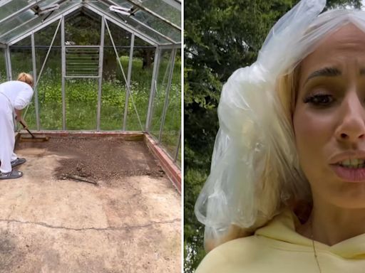Stacey Solomon admits she broke down in tears over greenhouse renovation