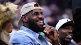 LeBron James attends Celtics/Cavaliers Game 4