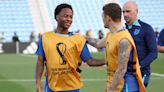 Raheem Sterling returns to England training on eve of France quarter-final