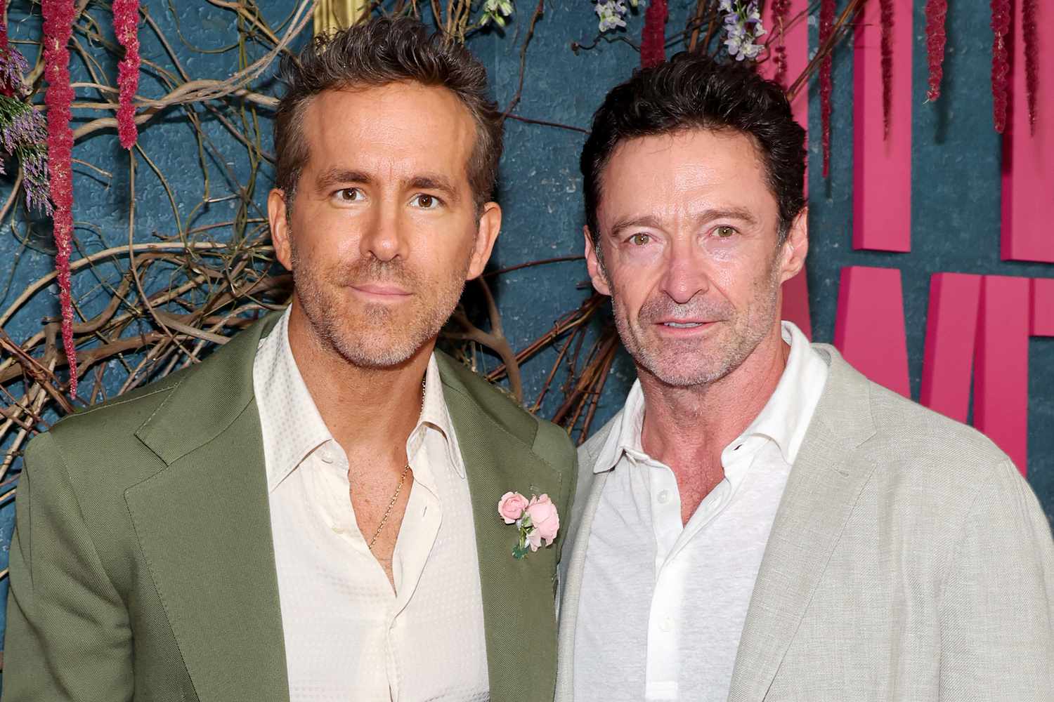 Hugh Jackman Reunites with Ryan Reynolds to Support Blake Lively’s 'It Ends with Us' N.Y.C. Premiere