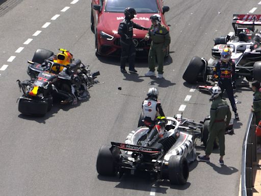 VIDEO: ¡Tremendo accidente de Checo Pérez en el GP de Mónaco!