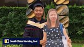 ‘My most beautiful mum’: son’s cardboard cut-out of late mother stirs emotion
