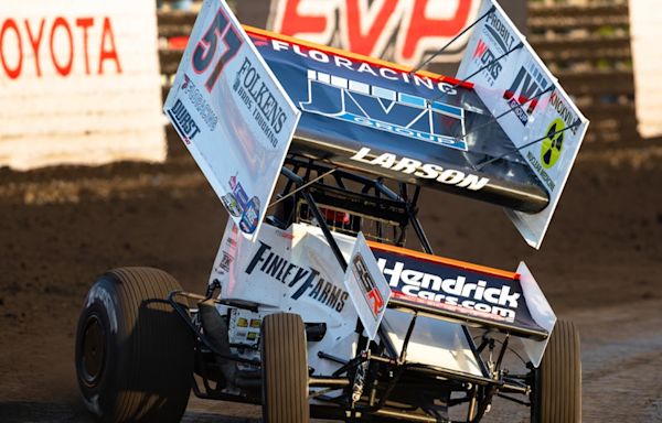 Kyle Larson wins second consecutive Knoxville Nationals, third in four years