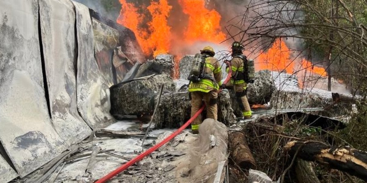 ACFR crews respond to tractor-trailer crash, fire on Rockfish Gap Turnpike