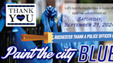Rochester residents invited to 'paint the city blue' to thank police