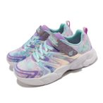 Skechers 童鞋 Unicorn Storm 藍 紫 銀 獨角獸 小朋友 魔鬼氈 中童 閃亮 運動鞋 302210LLVAQ