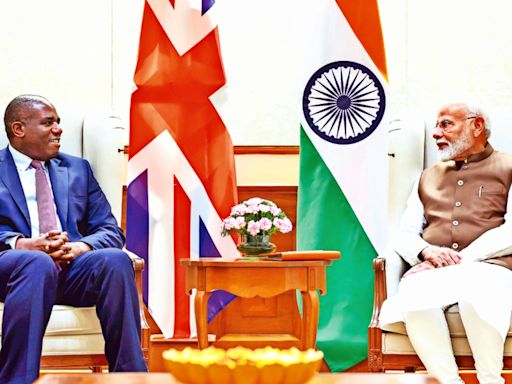 Tech security, FTA on table: UK’s Lammy meets Modi, Jaishankar