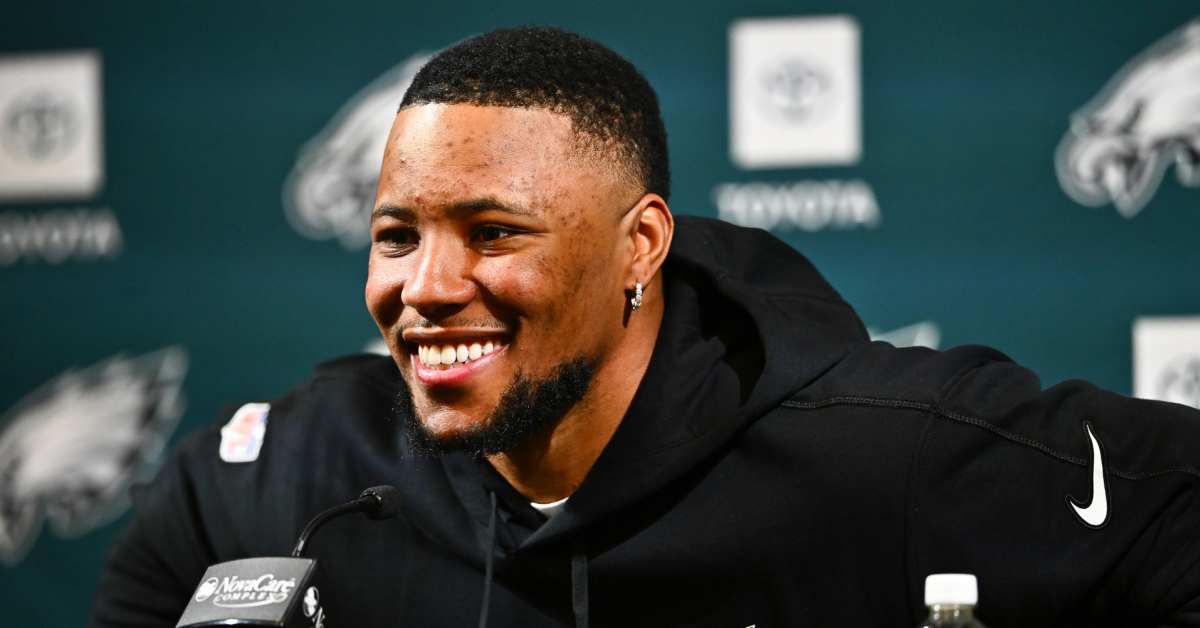 Saquon Drawing Raves from Eagles: 'Hall of Fame Person!'
