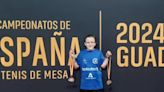 Berta López, doble medallista en tenis de mesa en el campeonato de España