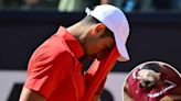 Novak Djokovic loses in Italian Open after ‘nausea, dizziness’ from taking bottle to head