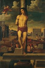 The Martyrdom of Saint Sebastian Painting by Venetian Emilian painter ...