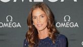 Cindy Crawford Shows Off Supermodel Figure in Iridescent Party Dress