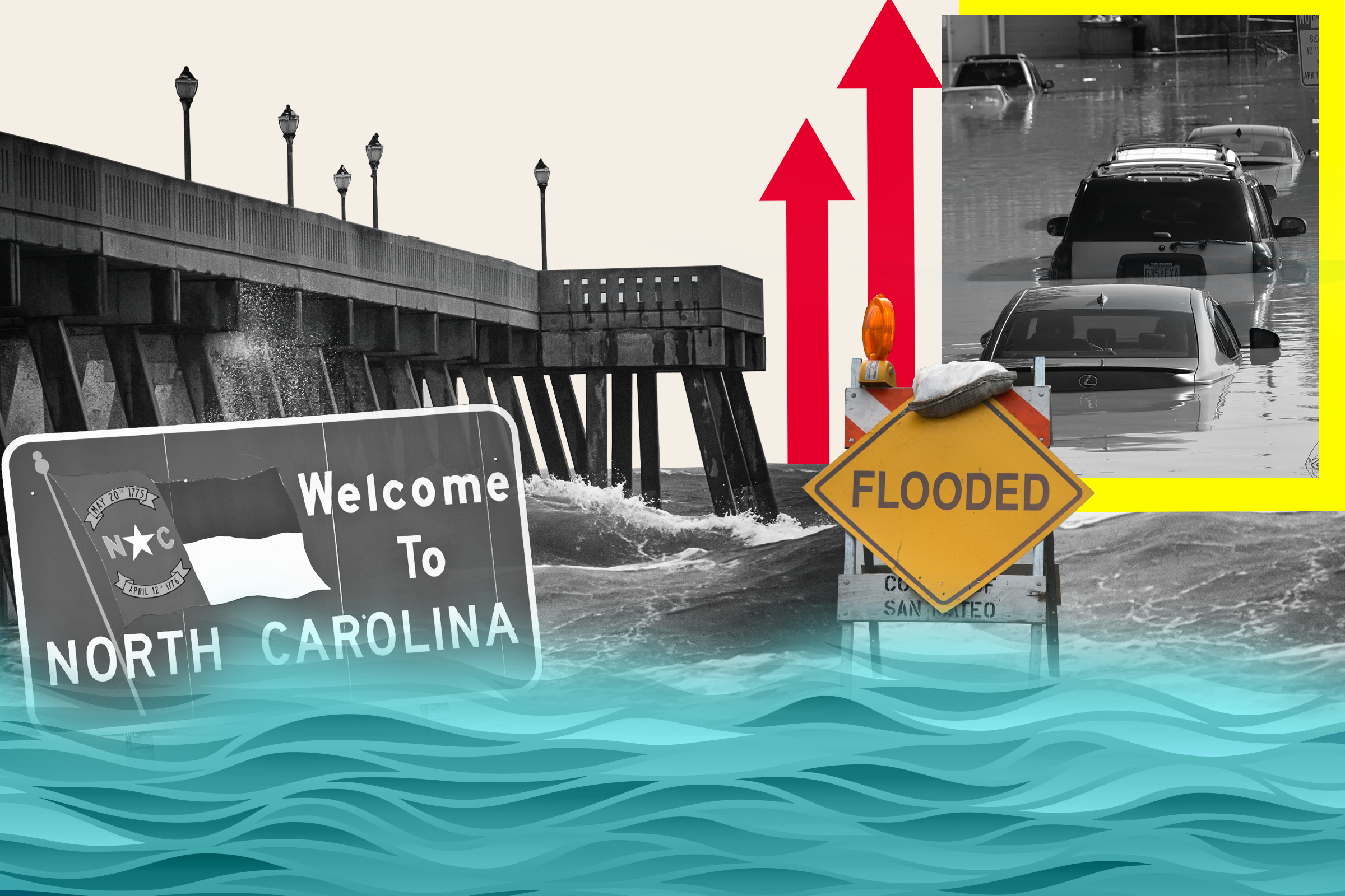 North Carolina Map Shows How State Could Go Underwater From Sea Level Rise