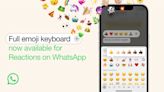 WhatsApp now lets you use any emoji as a reaction