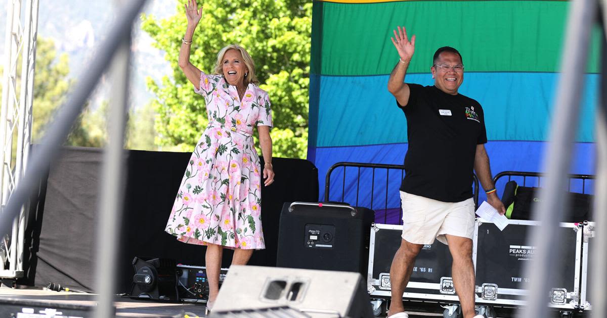 First lady Jill Biden makes campaign stop in Flagstaff, speaking at Pride in the Pines Saturday