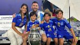El efusivo festejo de Messi con Antonela Roccuzzo y sus hijos tras su triunfo en la Copa América