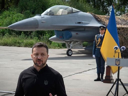 F-16 fighter jets arrive in Ukraine that Zelenskyy says will boost fight against Russia