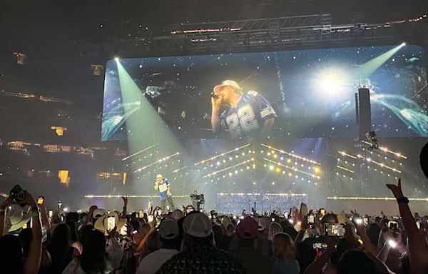 Morgan Wallen performs for tens of thousands at AT&T Stadium in Arlington