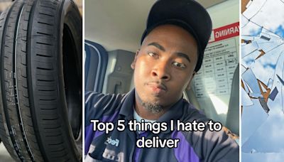 ‘If you order this, you have caused more back pain than the NFL': FedEx driver shares the 5 things he hates to deliver