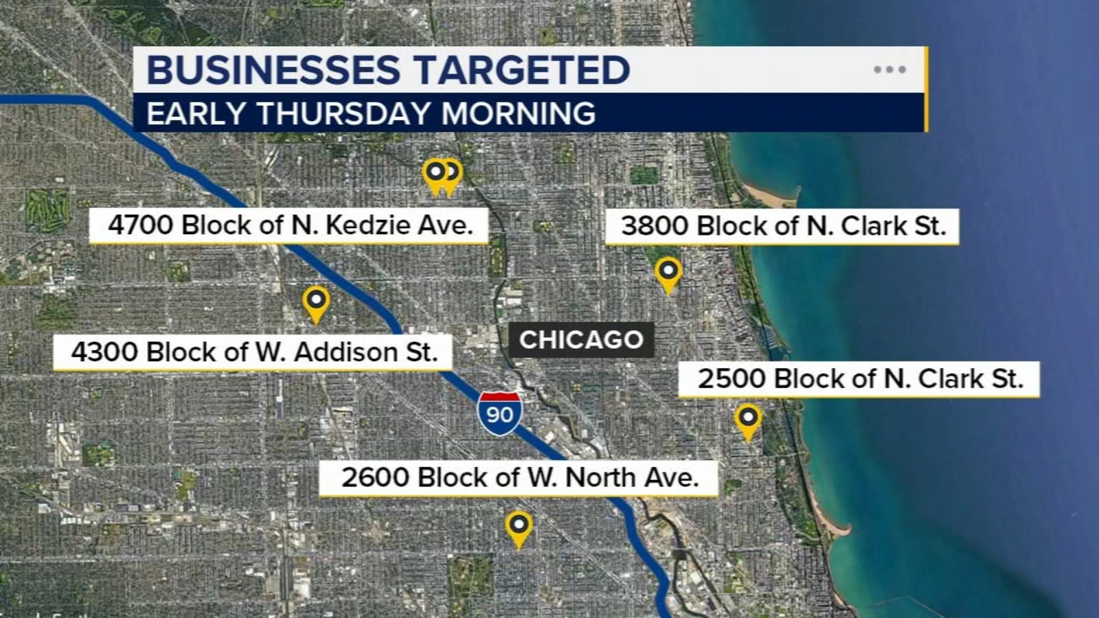 6 businesses targeted in 5-hour burglary spree on North, Northwest sides: Chicago police