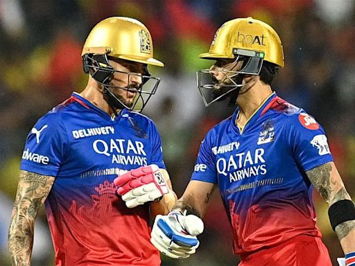 IPL 2024: Faf du Plessis, Virat Kohli, Rajat Patidar help RCB post 218/5 against CSK in battle for playoffs spot | Cricket News - Times of India