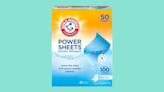 We're obsessed with these new Arm & Hammer eco-friendly laundry detergent sheets