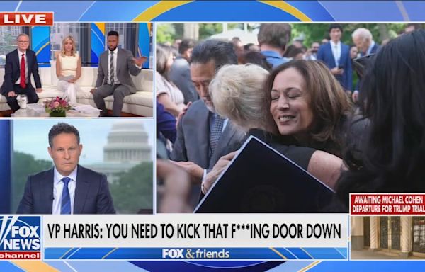 Fox host Brian Kilmeade on Kamala Harris cursing: "Now she has gone over the top" and is "starting to act like one of the guys"