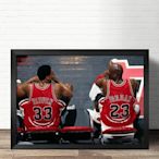 籃球裝飾畫邁克爾喬丹芝加哥公牛科比科比海報NBA掛畫貼(不含框)