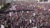 Thousands take to Yemen streets to protest UK and US strikes on Houthi rebels