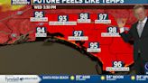 Hot and steamy midweek for NWFL