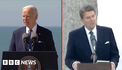 How Biden’s D-Day speech compares to Reagan’s 40 years ago