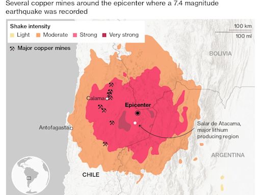 Earthquake Hits Northern Chile Near Copper, Lithium Mines (2）