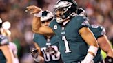 Jalen Hurts sings 'Fly Eagles Fly', shows Philly crowd love after NFC championship game win over 49ers