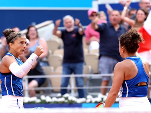 Paris 2024 tennis: All results, as Italy’s Sara Errani and Jasmine Paolini win gold in women’s doubles