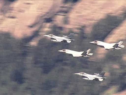 Colorado Air National Guard flew F-16C Vipers over these towns on Memorial Day