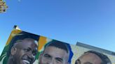 Mural com Ronaldos em Los Angeles faz reverência a Vini Jr às vésperas da Copa América