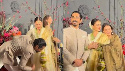Siddharth touches Rekha's feet at Sonakshi Sinha's wedding bash, internet reacts: 'He is a man of a culture'