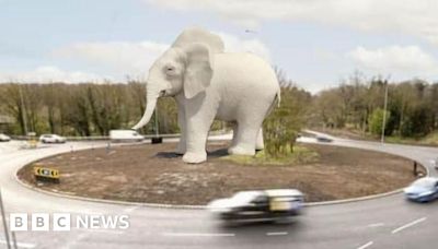 Clophill roundabout renamed 'White Elephant' on Google Maps