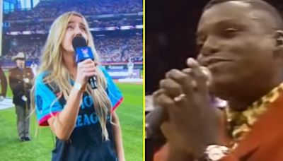 Ingrid Andress sung horrible anthem but unbelievably it wasn't worst of all-time