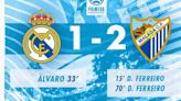 El Málaga hace los deberes con dos goles de David Ferreiro ante el Real Madrid Castilla (1-2)