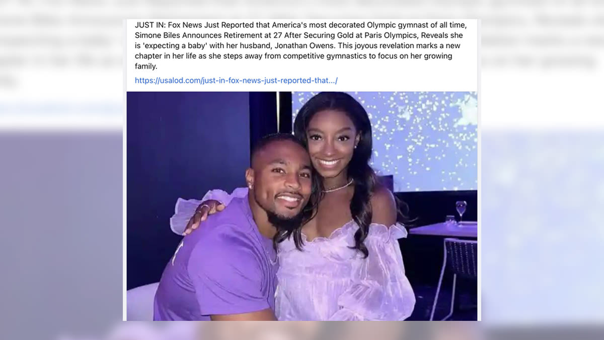 Fact Check: No, Simone Biles Didn't Announce Pregnancy, Retirement